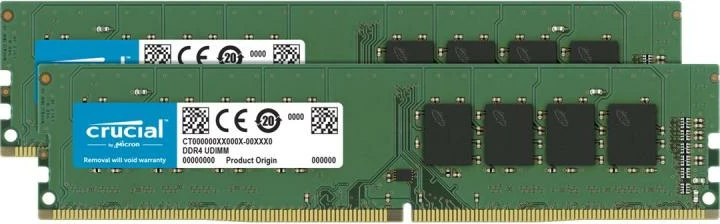 RAM Memorje Crucial CT2K16G4DFRA32A 32GB (2x16GB) DDR4 3200MHz, gjelbër, set 2 copë