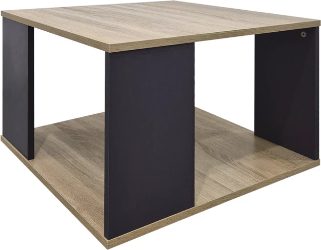 Tavolinë kafeje Zelegan, sonoma-antracit, 60x60x39cm