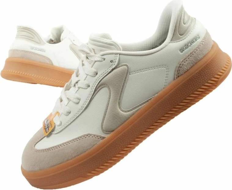 Atlete femra Skechers Lifted Luxe Slip-Ins, të bardha