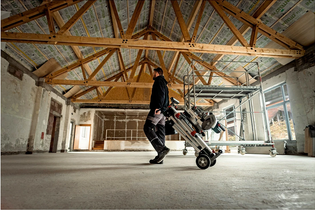 Sharrë këndore rrëshqitëse Metabo KGS254M, 1450W, teh 254mm, double bevel, gjelbër/argjend