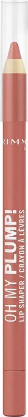 Laps për buzë Rimmel Oh My Plump! 010 Iconic Beige për femra, 1.2g