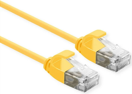 Kabllo rrjeti ROLINE 21.15.3922 Cat6a, 0.5 m, RJ-45 në RJ-45, e verdhë