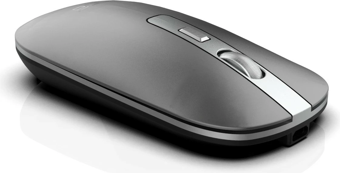 Maus Inca IWM-531RG, wireless & Bluetooth, 1600 DPI, akku, argjend