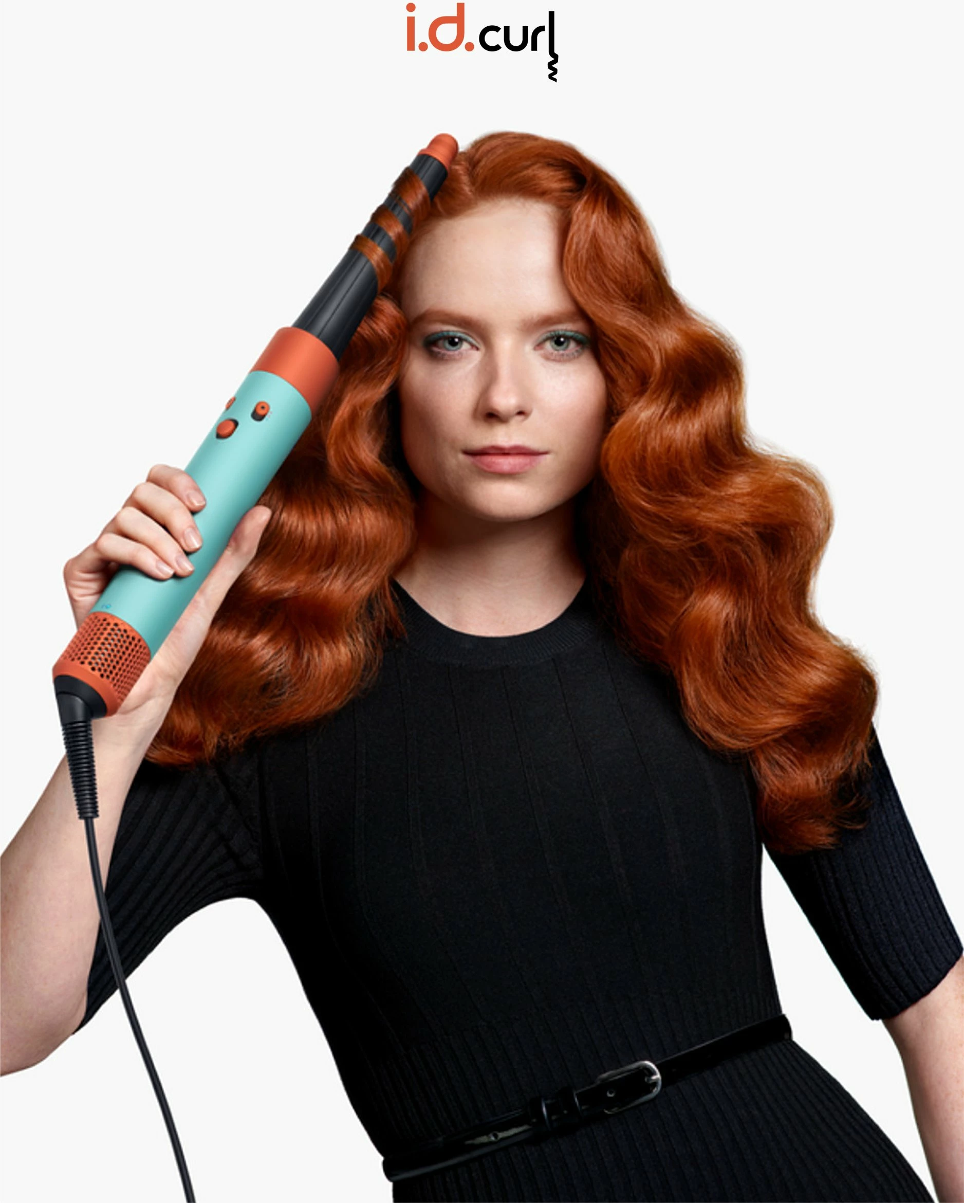 Stajler multifunksional Dyson Airwrap i.d. Curly+Coily 533736-01, 1300W, Bluetooth/MyDyson, set me aksesorë, Patina/Topaz