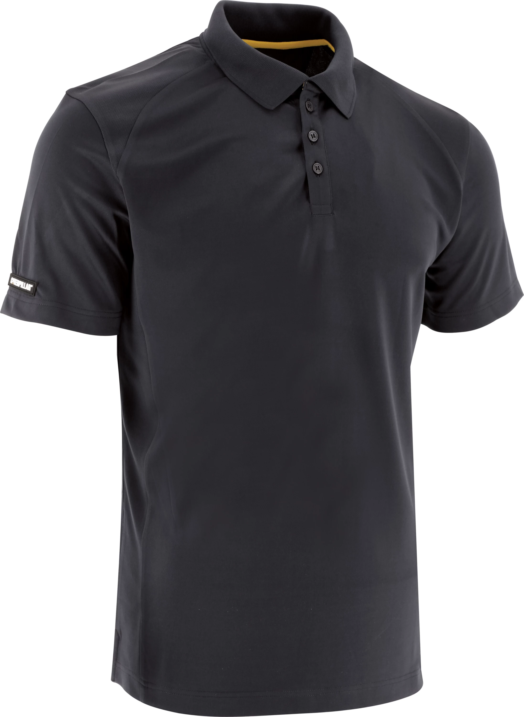 Polo bluzë për meshkuj CAT 1620027, mëngë të shkurta, Classic fit, UPF 50, CoolMax, 2XL, e zezë