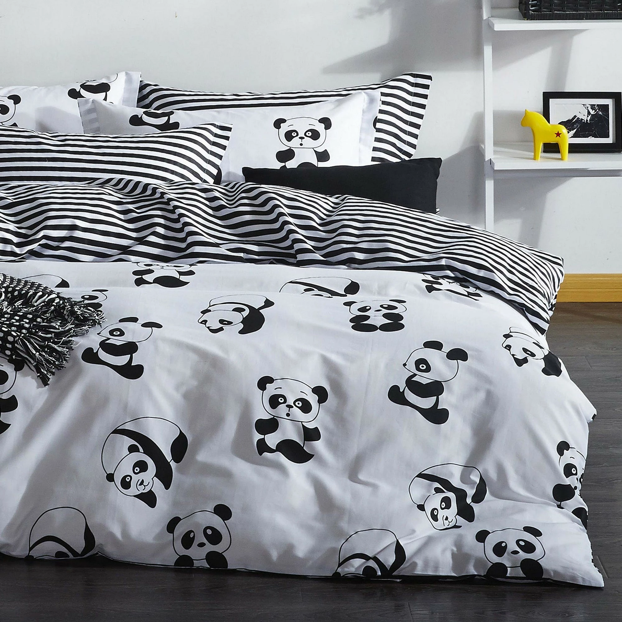 Set mbulesë për jorgan dopio, panda, L'Essentiel Linge de Maison