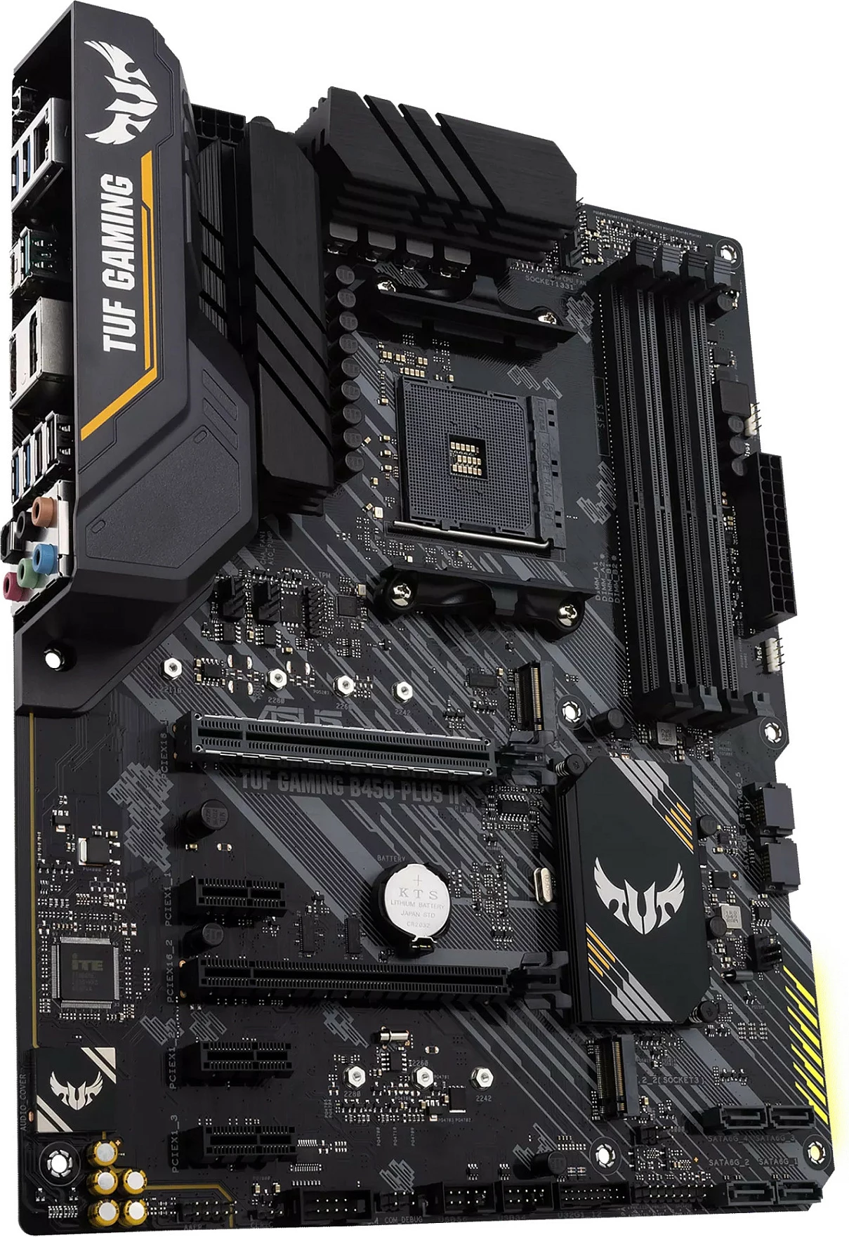 Pllakë amë ASUS TUF GAMING B450-PLUS II, AMD, Socket AM4, 128 GB, e zezë