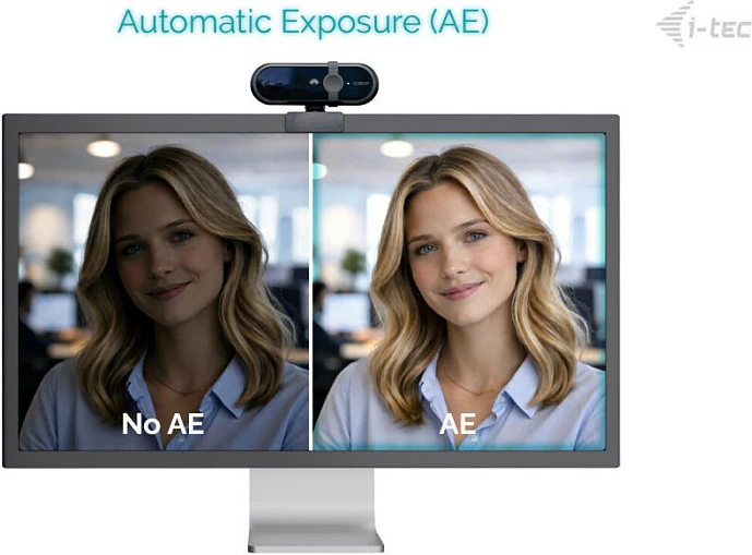 Webcam i-tec SOLOMON 100, Full HD 1080p, 2MP, USB, mikrofon, e zezë