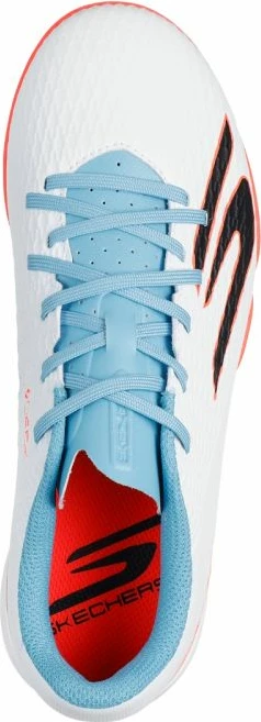 Atlete futbolli për fëmijë Skechers, të bardha