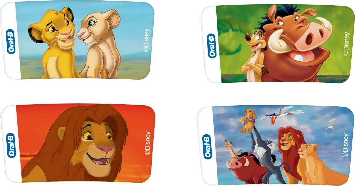 Furçë dhëmbësh elektrike Oral-B Vitality Pro D103 Kids Lion King, e kuqe, me etui