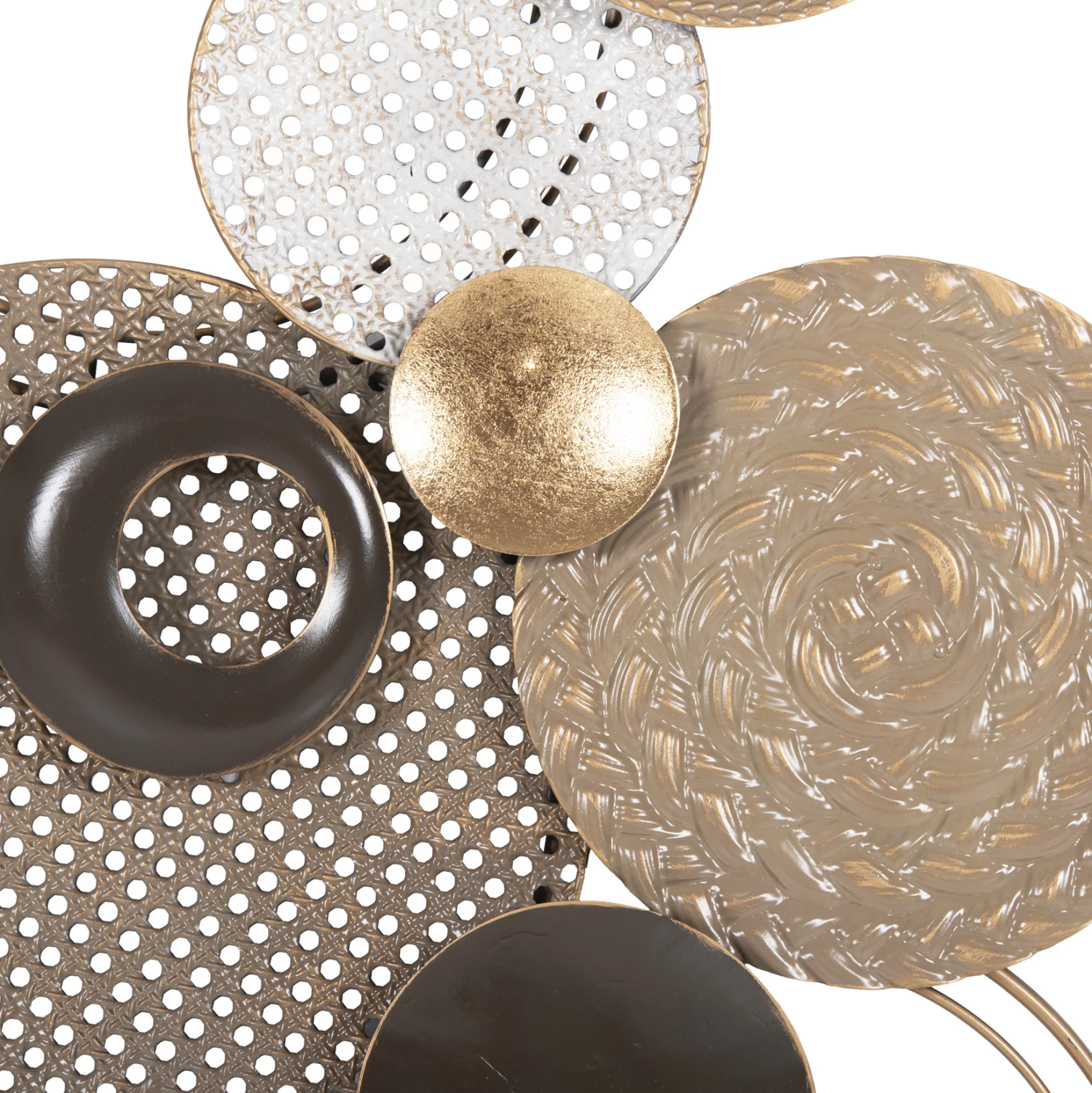 Dekor muri FH4215 metal në ngjyra të tokës 60x5x122 cm