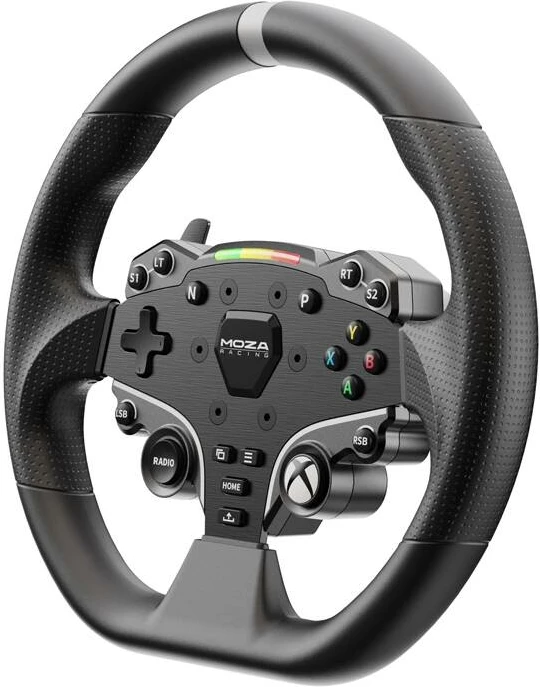 Timon gaming Moza Racing ESX RS052 për Xbox dhe PC, 280mm, 22 butona, LED RGB
