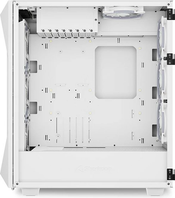 Kasë Sharkoon REV300 midi tower e bardhë me RGB