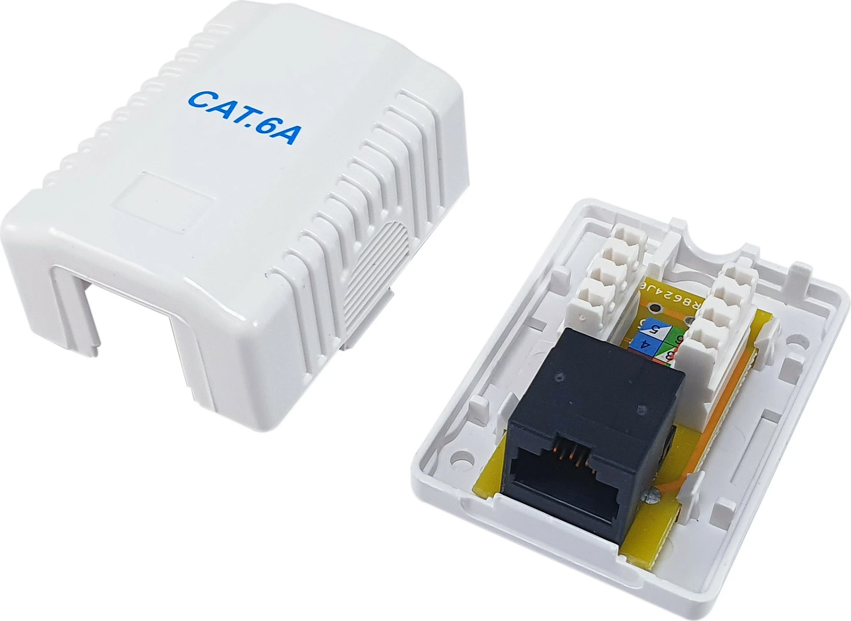 Prizë rrjeti EQUIP Cat6a, 1 portë RJ-45, e bardhë