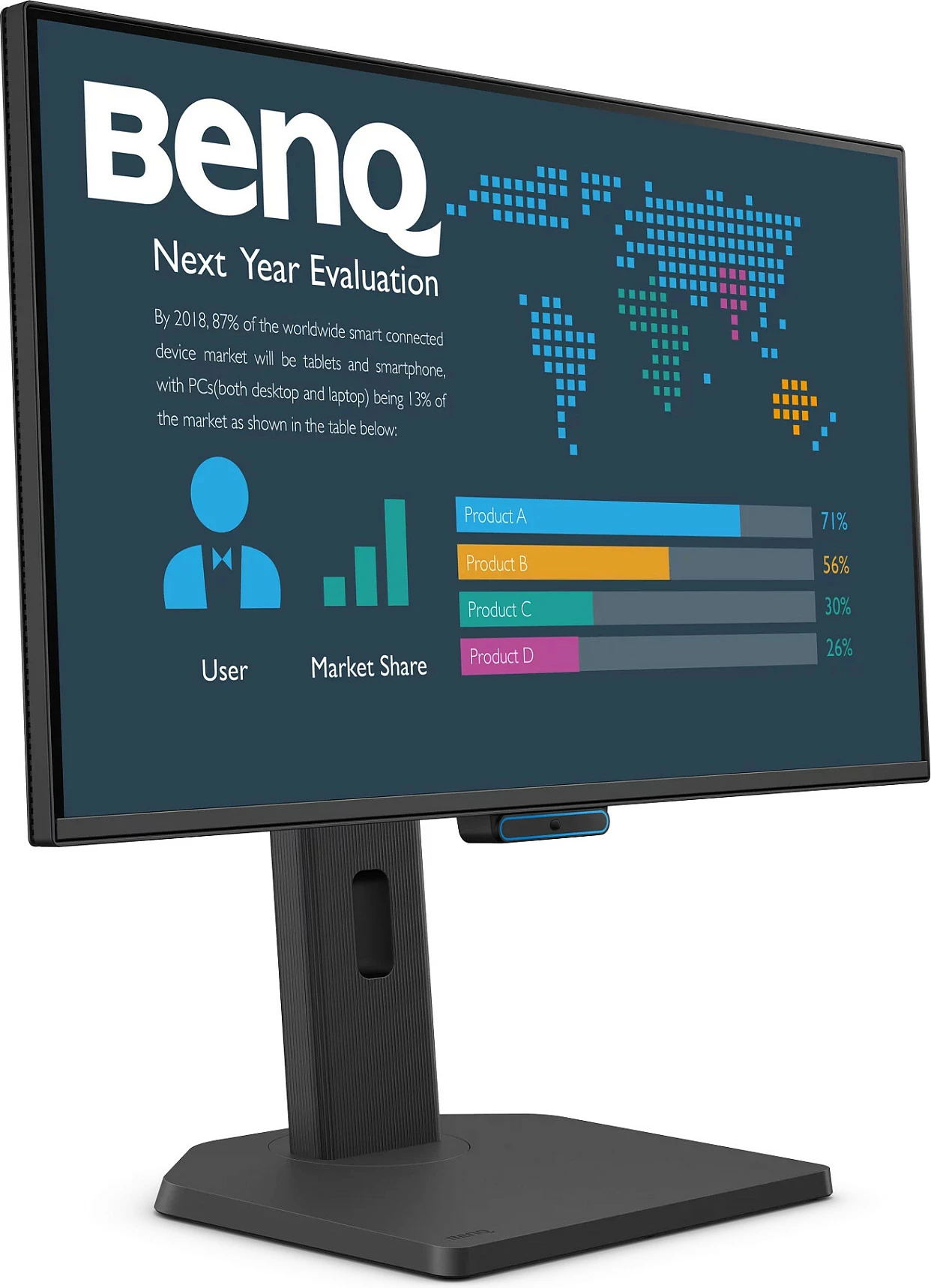 Monitor BenQ BL2490TC 23.8" FHD 1920x1080, FreeSync, altoparlantë, rregullim lartësie, i zi