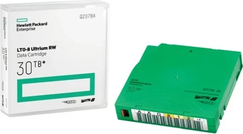 Kasetë të dhënash HPE LTO-8 Ultrium RW, 30TB, Q2078A, e gjelbër