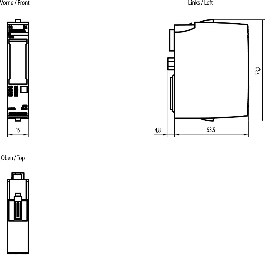 Modul dalje digjitale Siemens SIMATIC ET 6ES7132-6BF01-2AA0, 8x 24V DC 0.5A, IP20, multikolor