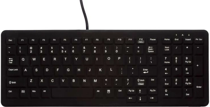 Tastierë Cherry Active Key AK-CB7000F, Full-size, Wired, USB, Membrane, QWERTZ, e zezë