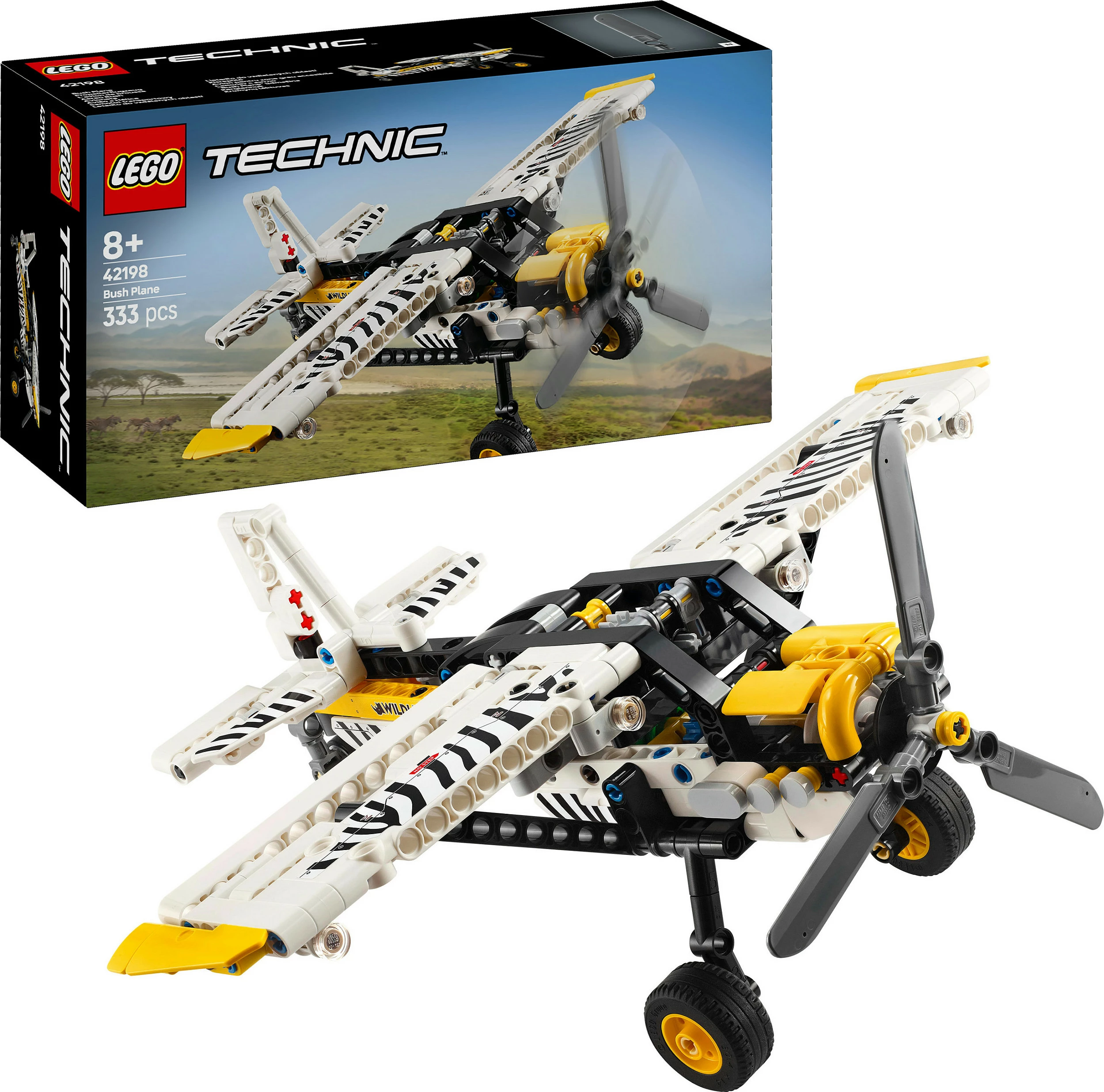 Set ndërtimi LEGO Technic 42198, Bush Plane, 333 pjesë, shumëngjyrësh