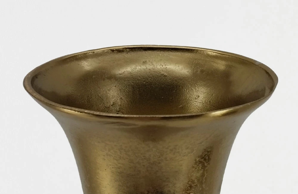 Vazo FLORES, alumin, ngjyrë ari, 20x20x71cm