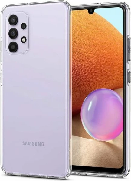 Mbështjellës Spigen Liquid Crystal për Samsung Galaxy A32/A325 LTE, transparent