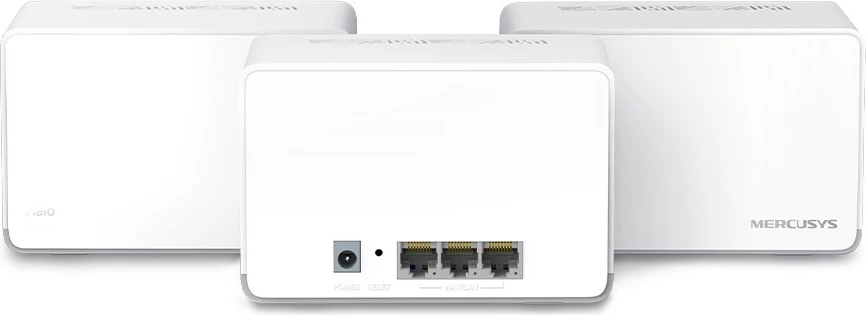 Sistem Wi‑Fi Mesh, Mercusys Halo H70X, AX1800 Wi‑Fi 6, 3x porta gigabit për njësi, i bardhë, set 3