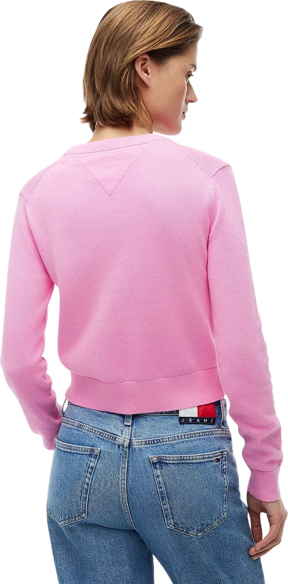 Xhemper për femra Tommy Hilfiger Jeans DW0DW22930, rozë [Madhësia: M]