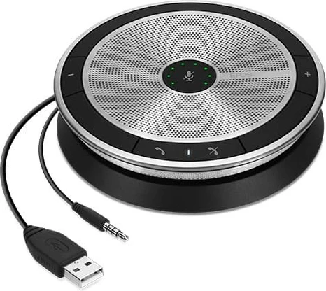 Altoparlant konferencash EPOS EXPAND 20 ML, USB dhe Jack 3.5mm, i zi/argjendtë