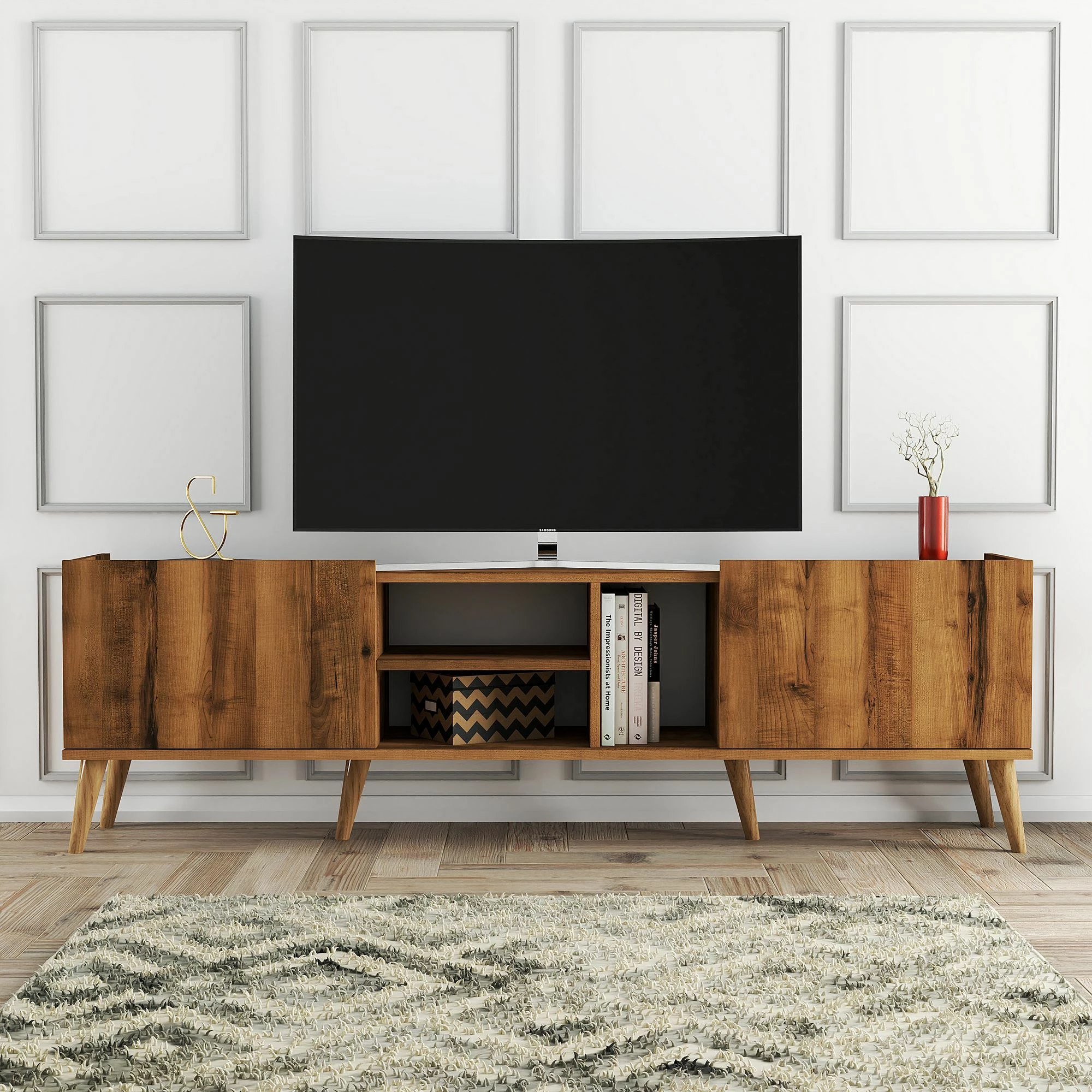 Komodë TV Hanah Home, ngjyrë arre, Lotus - 1340