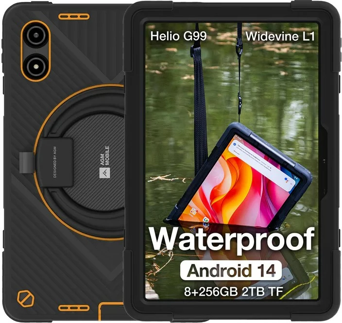 Tablet AGM Mobile Beafon AGM PAD P2 Active, 256 GB, 8 GB, Android 11, Gri