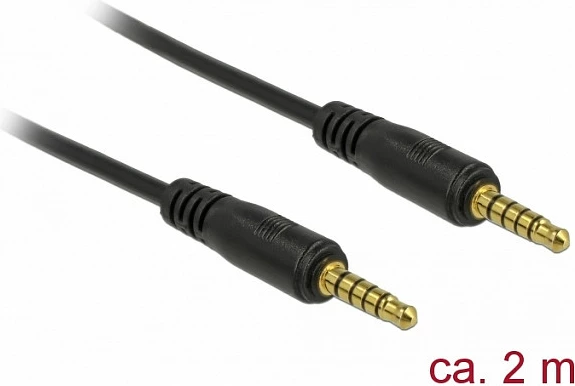Kabl audio DeLOCK 85697, 3.5mm male-male, 2m, i zi
