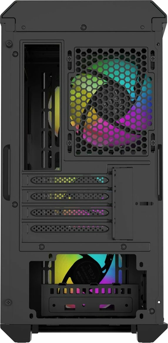 Kasë GENESIS Irid 503 ARGB V2 NPC-1559 Micro Tower, Micro-ATX/Mini-ITX, x4 ventilatorë ARGB 120mm, e zezë