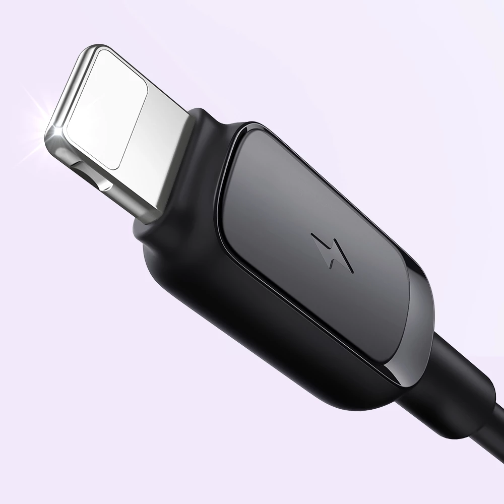 Kabllo Joyroom Multi-Color Series A14, Lightning në USB-A, 1.2m, 2.4A, e zezë