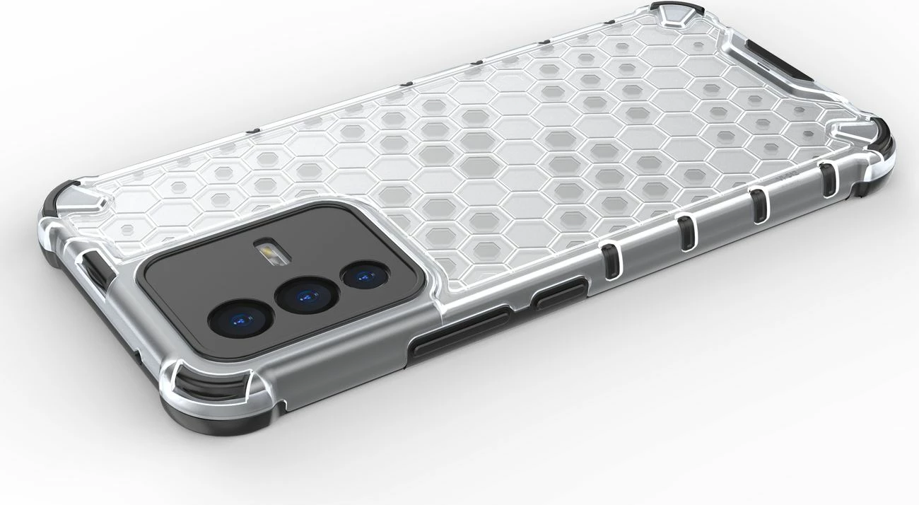 Mbështjellës Hurtel honeycomb për Vivo V23 5G, i zi