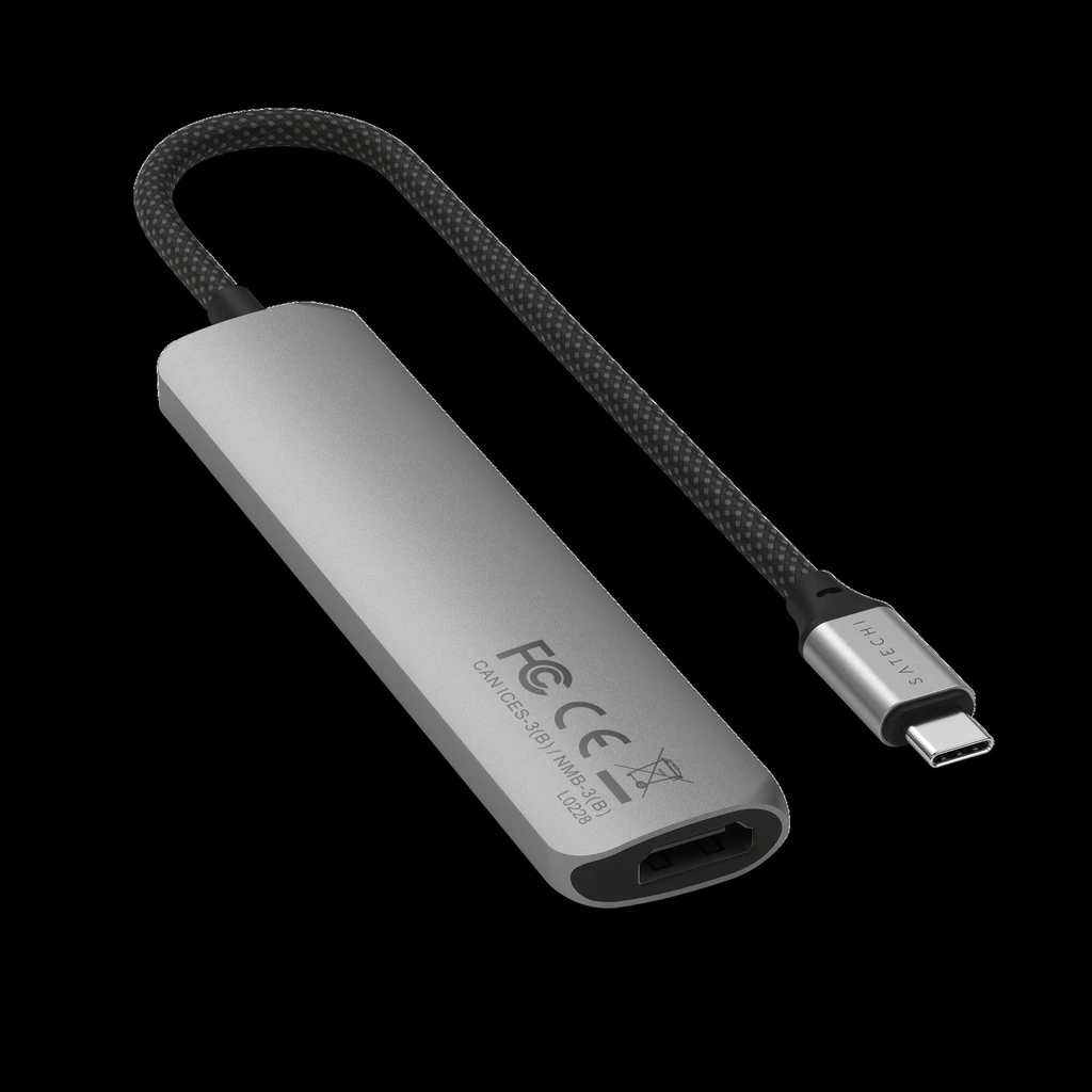 Satechi 6-in-1 USB-C Slim Multiport Adapter - Space Grey