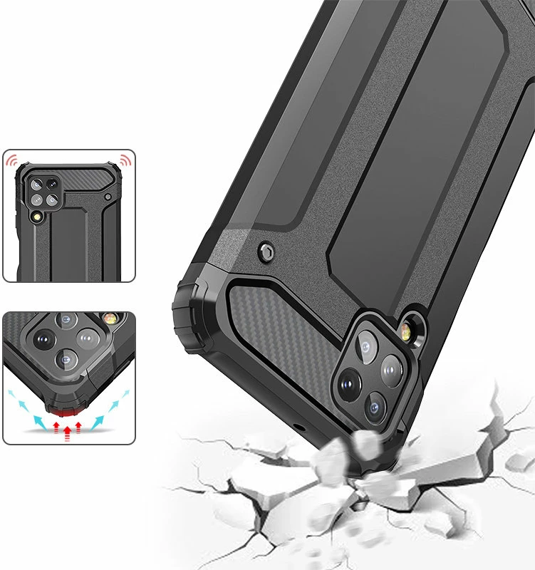 Mbështjellës Hurtel Hybrid Armor për Samsung Galaxy A22 4G, Ari