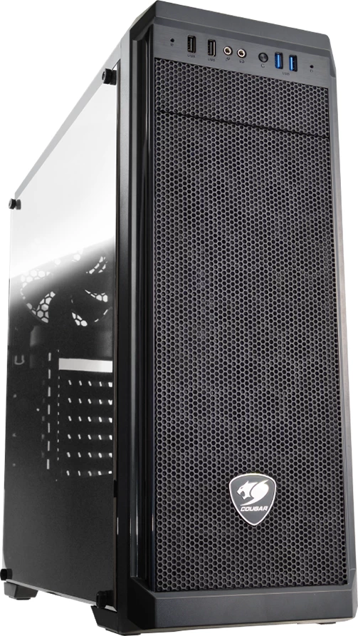 Kasë COUGAR MX330-G Mid Tower, ATX, tempered glass, 2x USB 3.2, e zezë
