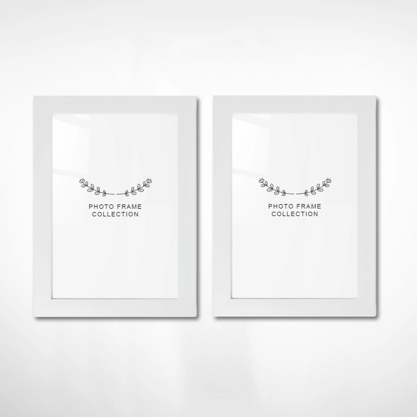 Set kornizash për foto, 2 copë, ngjyrë e bardhë, Evila Originals, 13x18cm, 2BFC1006_1318