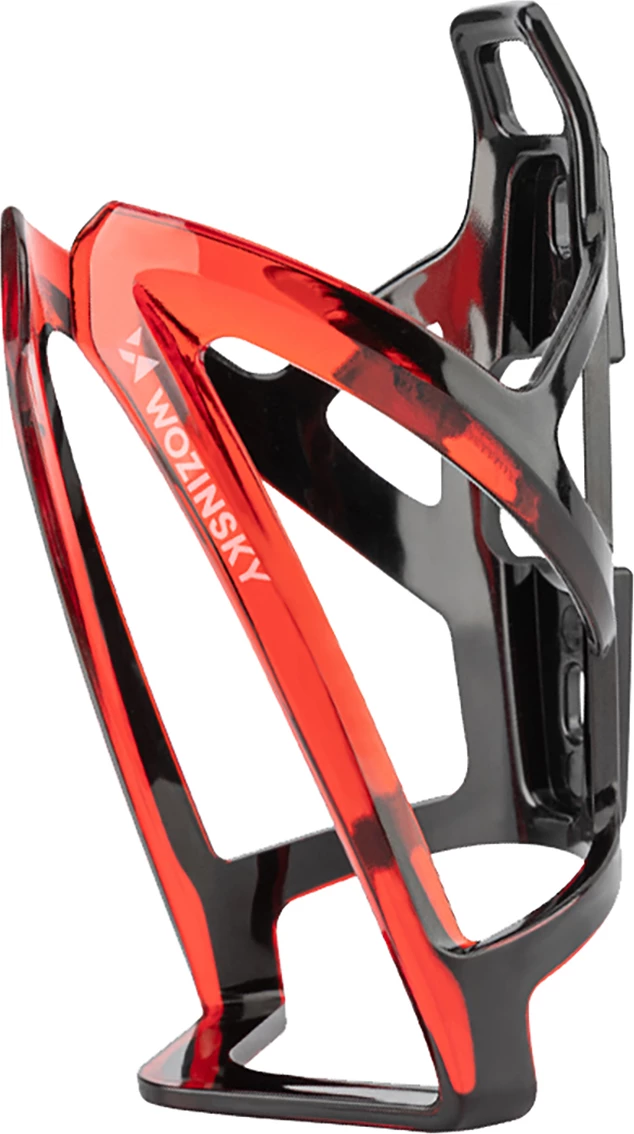 Mbajtës shishe biçiklete, Wozinsky, WUR-01BR, PC 35 g, montim në kornizë, 135x77 mm, zi e kuqe
