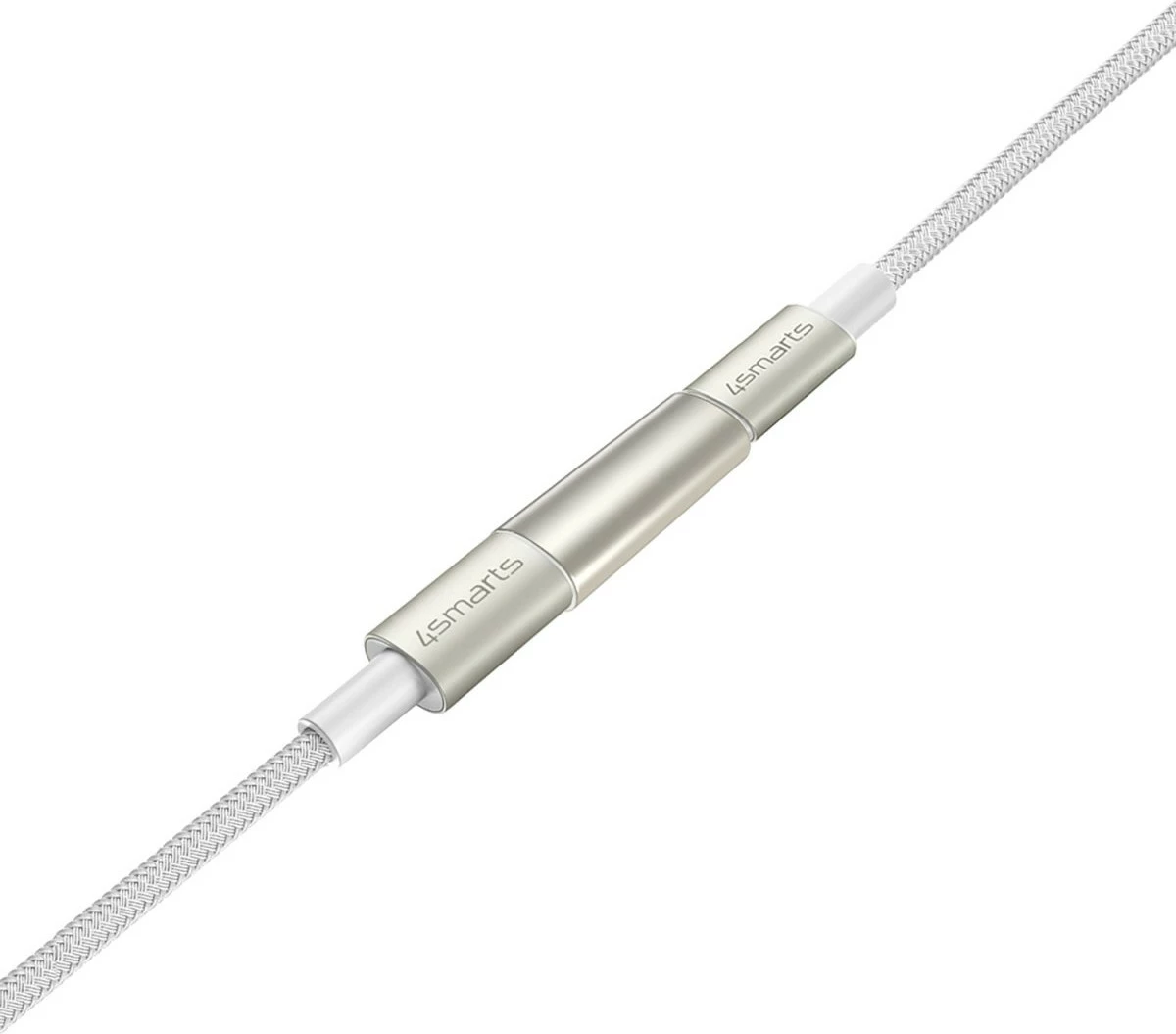 Kabllo USB-C 4smarts PremiumCord 3m, set 3 copë, 60W, najlon, e bardhë