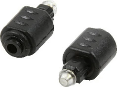 Adapter audio LogiLink, Toslink mashkull në Mini-Toslink femër, i zi