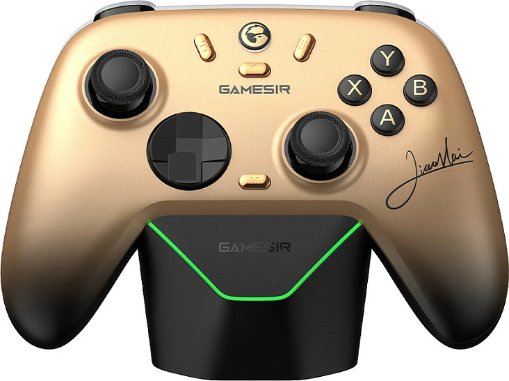 Kontroller GameSir N2 Lite për Switch, Bluetooth/RF/USB, bateri 600 mAh, ari/zezë