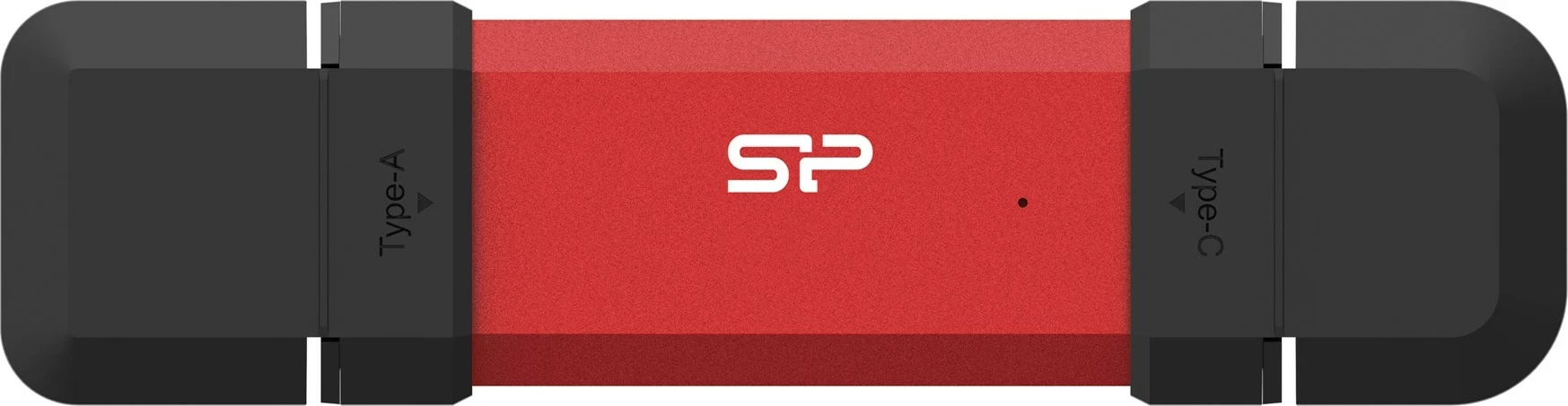 USB Silicon Power DS72, 250 GB, USB Type-A/Type-C, Kuq