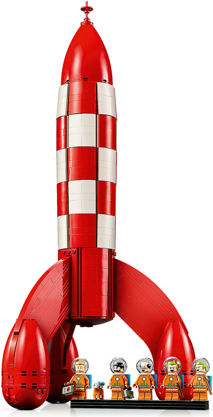 Set ndërtimi LEGO Ideas 21367 Tintin Moon Rocket, 1283 pjesë, 18+, multikolor