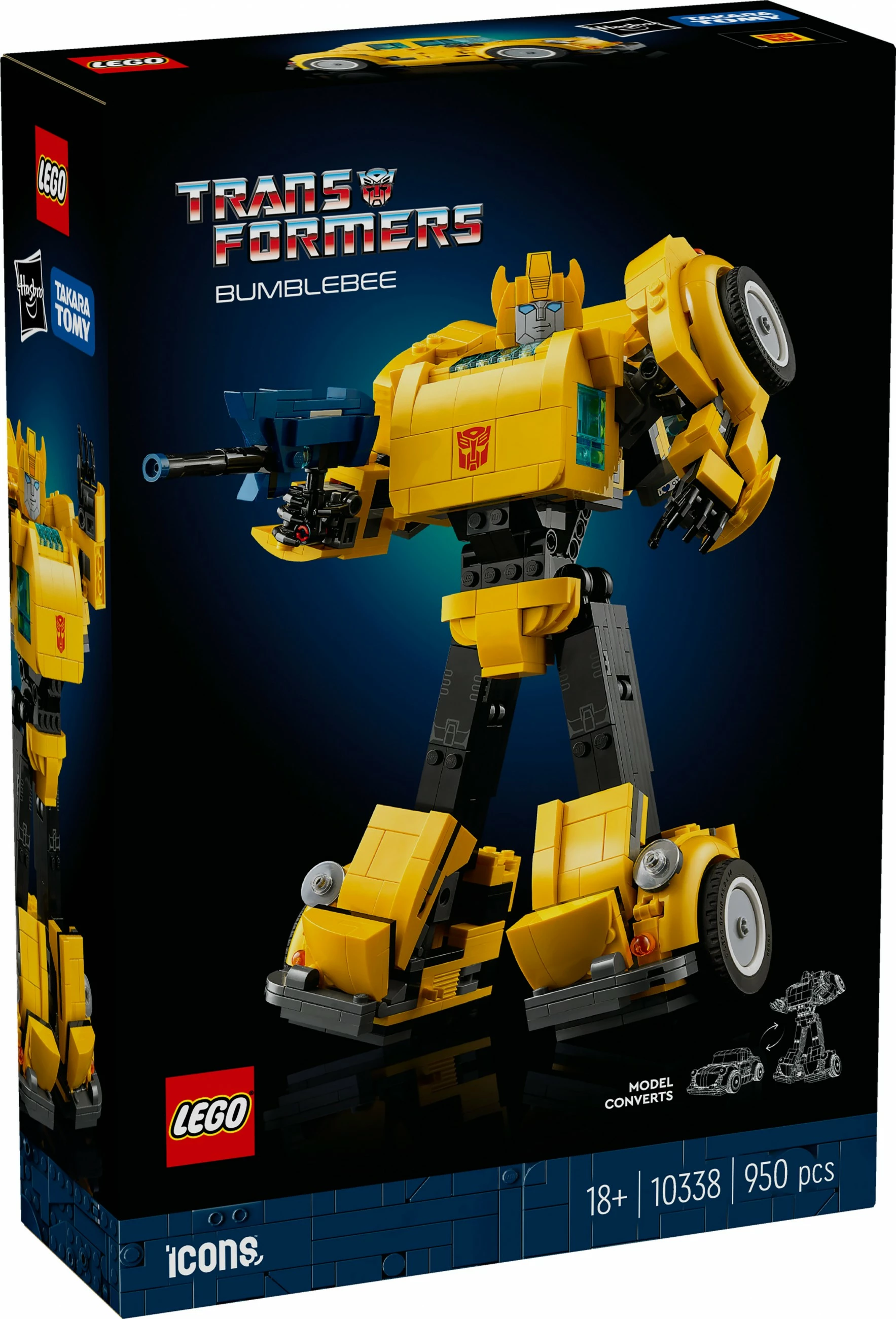 Set ndërtimi LEGO Bumblebee, 950 pjesë, shumëngjyrësh