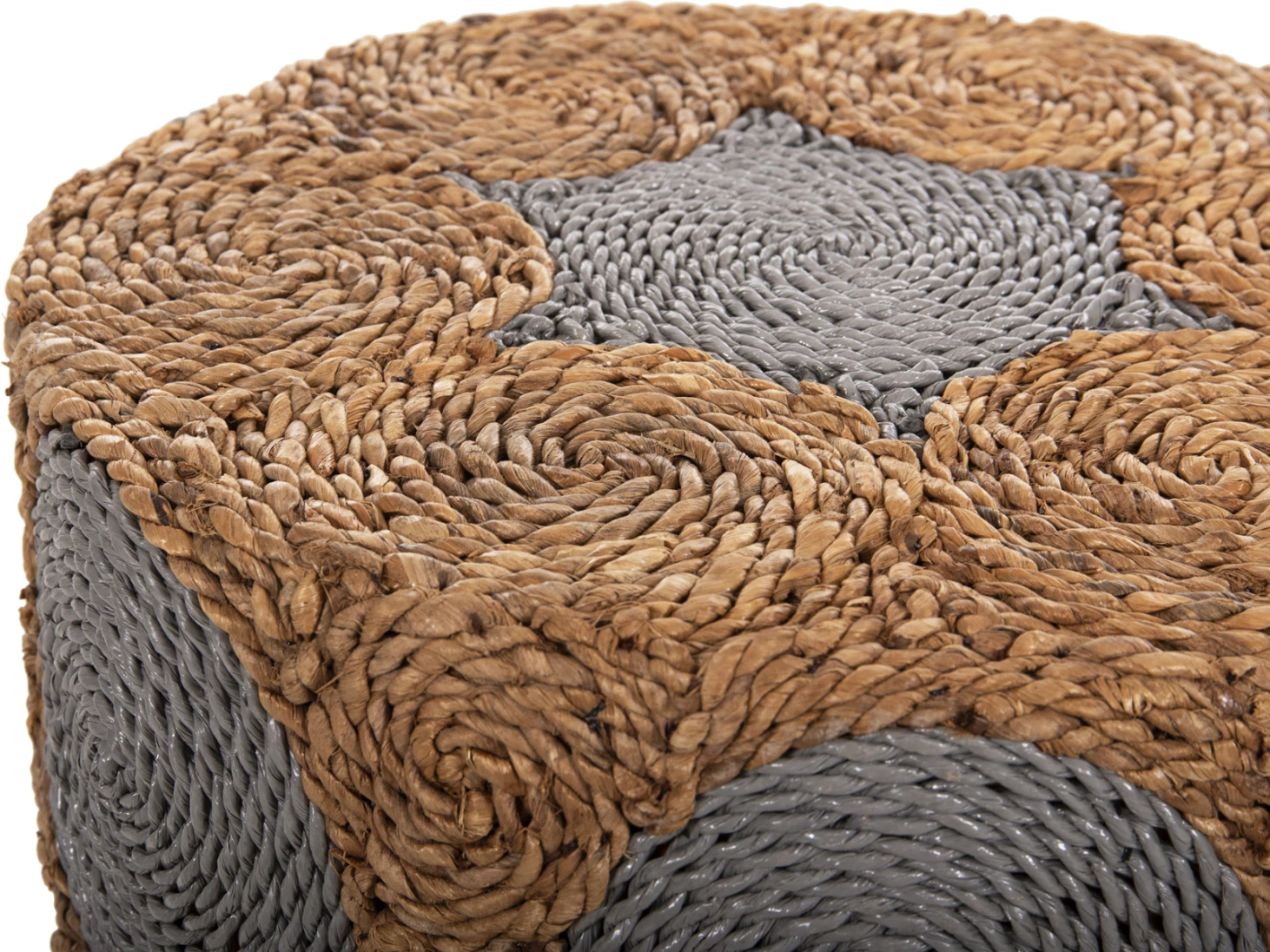 Karrige për bar BEAM FH7826 dru tik dhe rush deti natyral & gri Φ43x45Hcm