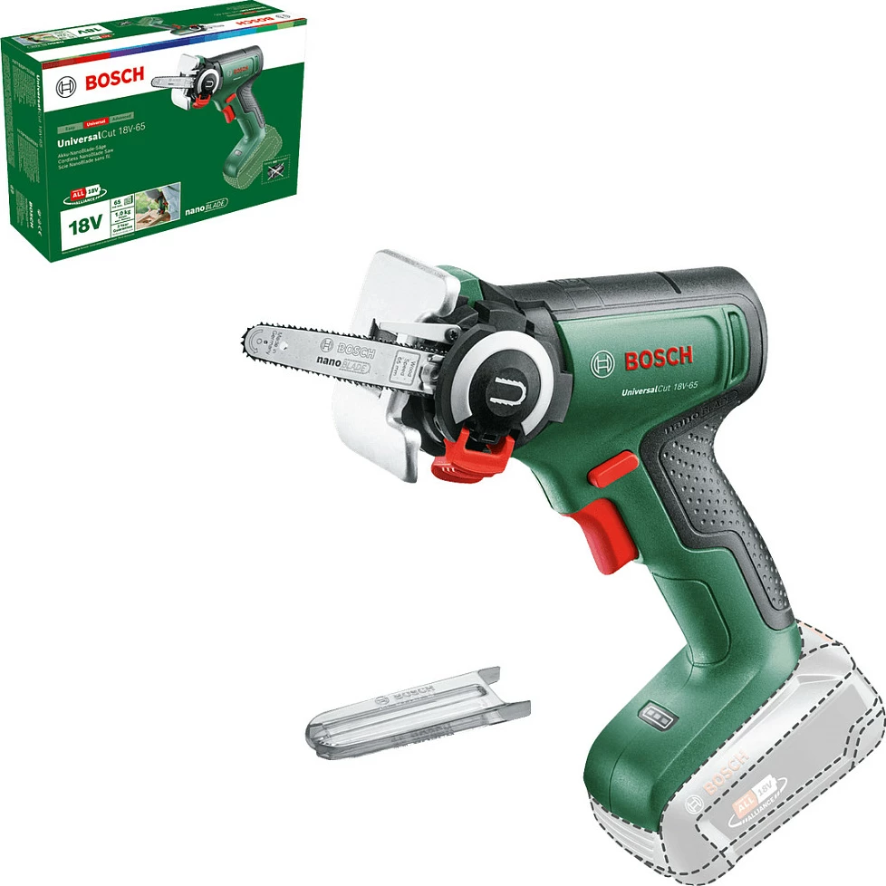 Sharrë me bateri Bosch UniversalCut 18V-65, 18V, jeshile/kuqe