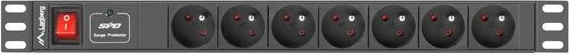 Shirit rryme PDU Lanberg PDU-07E-0200-BK 19\" 1U 7x 230V 2m, i zi