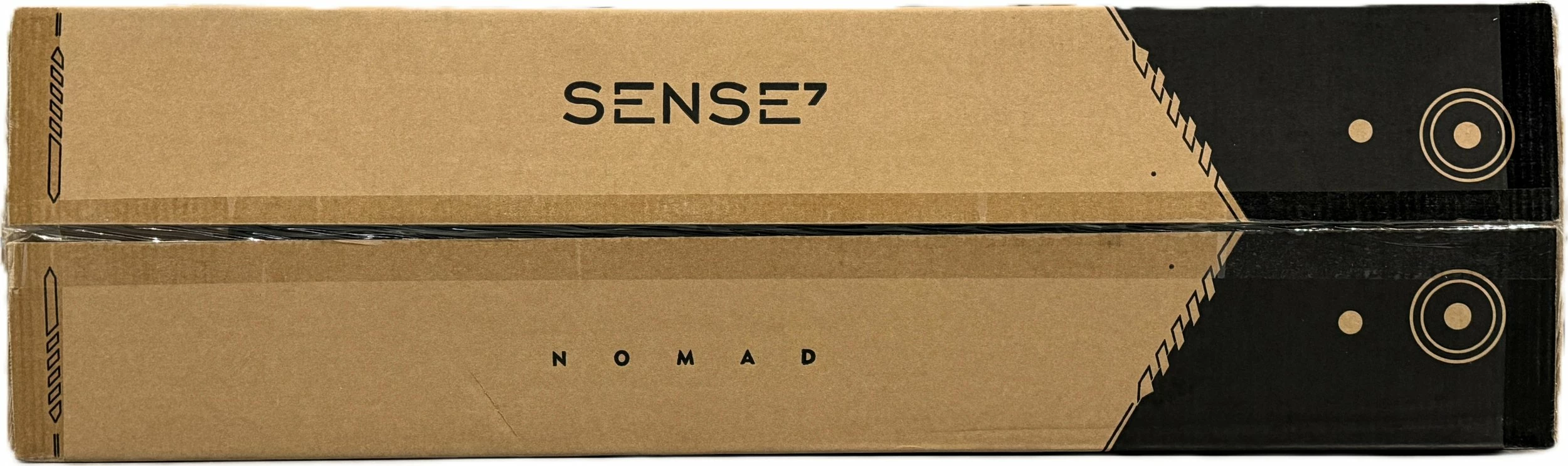 Tavolinë gaming SENSE7 Nomad Classic 100×50 cm, e zezë