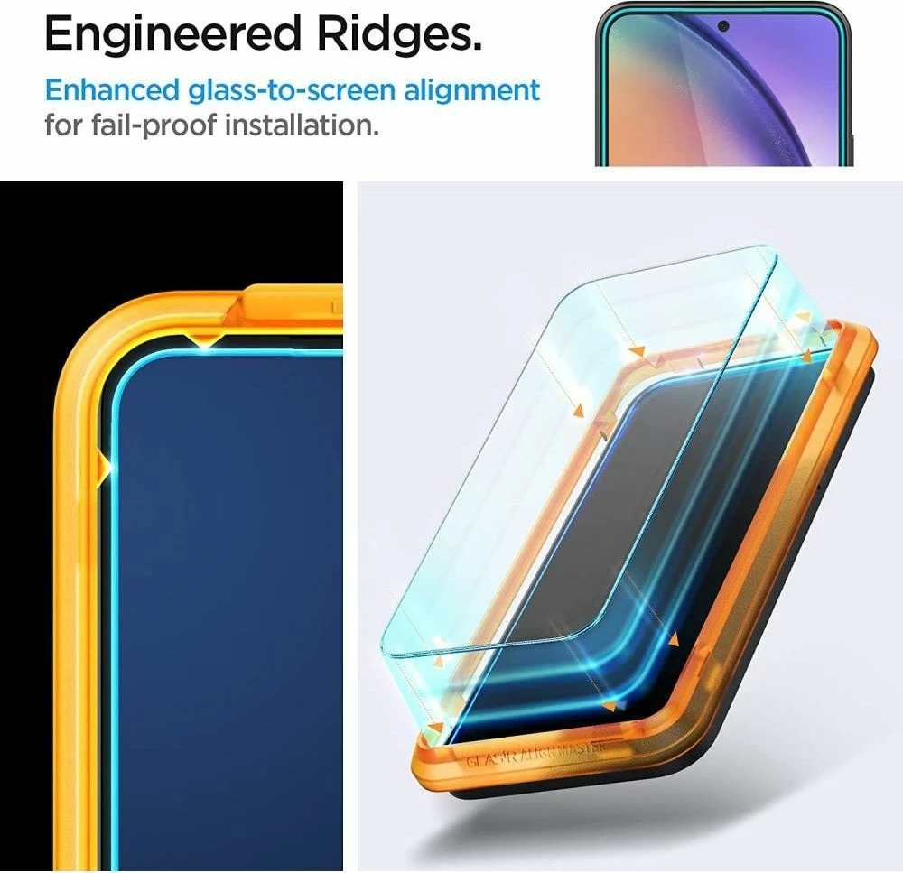 Xham i temperuar Spigen Glas.tR AlignMaster për Samsung Galaxy A54 5G, 2 copë
